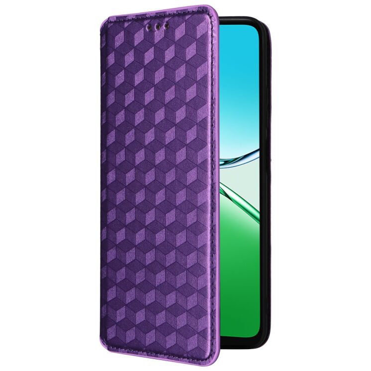 Чохол Deexe Rhombus Book для OPPO A5 - Purple: фото 5 з 6