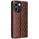 Чехол Deexe Rhombus Book для OPPO Reno 15 F/FS - Brown (405819Z). Фото 7 из 7