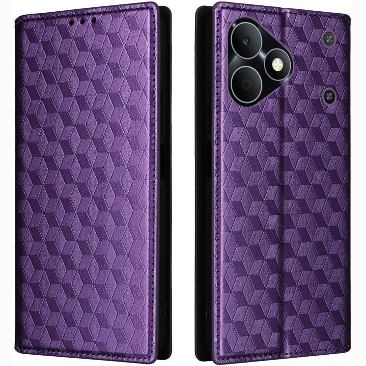 Чохол Deexe Rhombus Book для Realme Note 80 - Purple (412403V) Чохол Deexe Rhombus Book для Realme Note 80 - Purple: фото 1 з 7