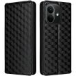 Чехол Deexe Rhombus Book для Xiaomi Redmi Note 17 - Black (430015B)