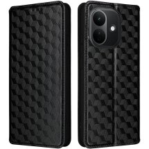 Чохол Deexe Rhombus Book для Xiaomi Redmi Note 17 - Black: фото 1 з 7