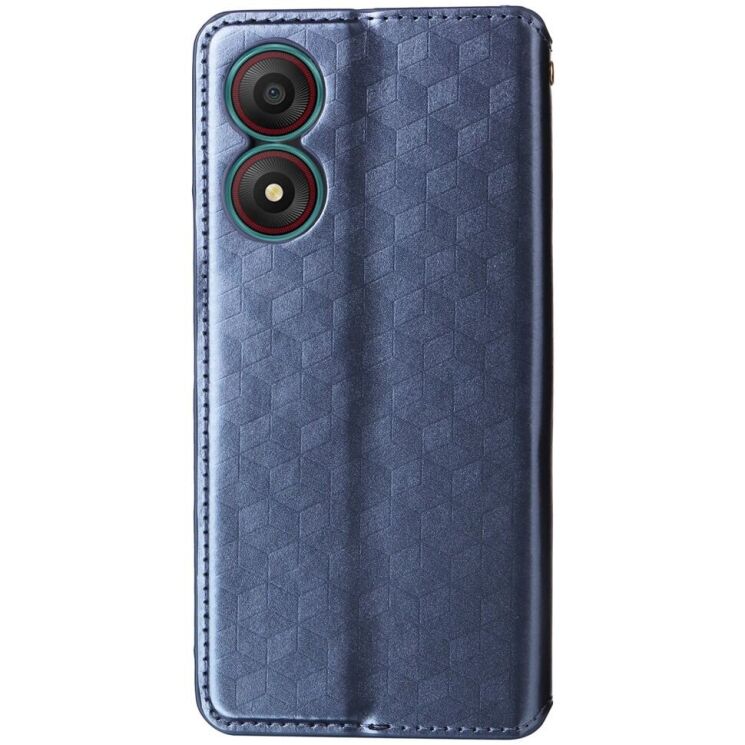 Чехол Deexe Rhombus Book для ZTE Blade A34 - Blue: фото 6 из 9