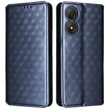 Чехол Deexe Rhombus Book для ZTE Blade A34 - Blue: фото 1 из 9