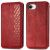Чехол Deexe Rhombus Wallet для Apple iPhone 16e - Red: фото 1 из 10