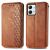 Чехол Deexe Rhombus Wallet для Motorola Moto G84 - Brown: фото 1 из 6
