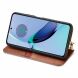 Чехол Deexe Rhombus Wallet для Motorola Moto G84 - Brown (339155Z). Фото 3 из 6