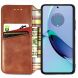 Чехол Deexe Rhombus Wallet для Motorola Moto G84 - Brown (339155Z). Фото 2 из 6