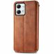 Чехол Deexe Rhombus Wallet для Motorola Moto G84 - Brown (339155Z). Фото 5 из 6