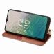 Чехол Deexe Rhombus Wallet для Nokia C32 - Brown (327416Z). Фото 3 из 7