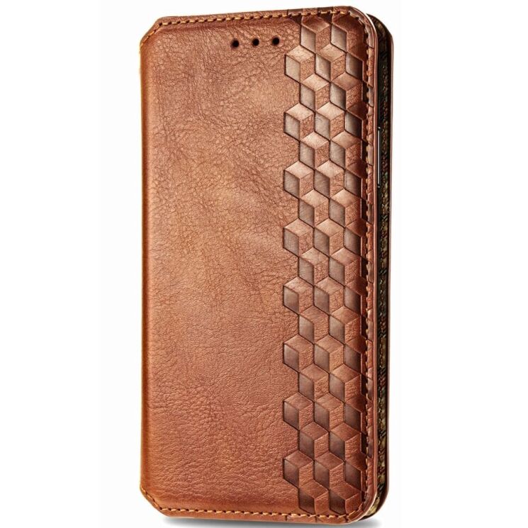 Чехол Deexe Rhombus Wallet для Nokia C32 - Brown: фото 5 из 7