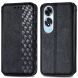 Чехол Deexe Rhombus Wallet для OPPO A60 - Black (357423B). Фото 1 из 9