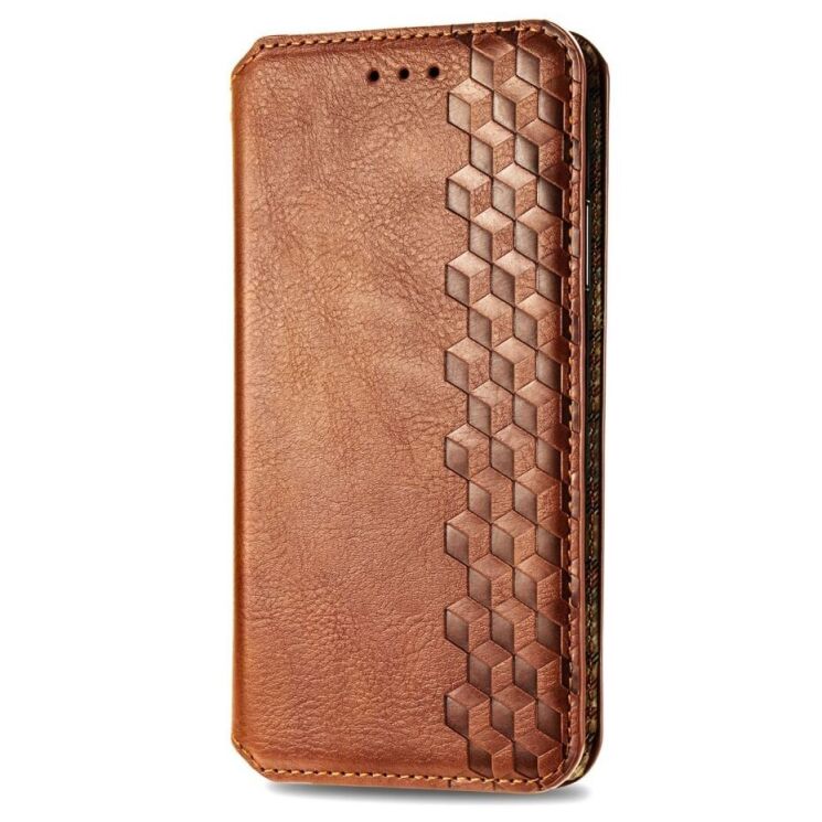 Чехол Deexe Rhombus Wallet для Xiaomi Redmi A3 - Brown: фото 5 из 10