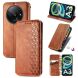 Чехол Deexe Rhombus Wallet для Xiaomi Redmi A3 - Brown (349259Z). Фото 4 из 10