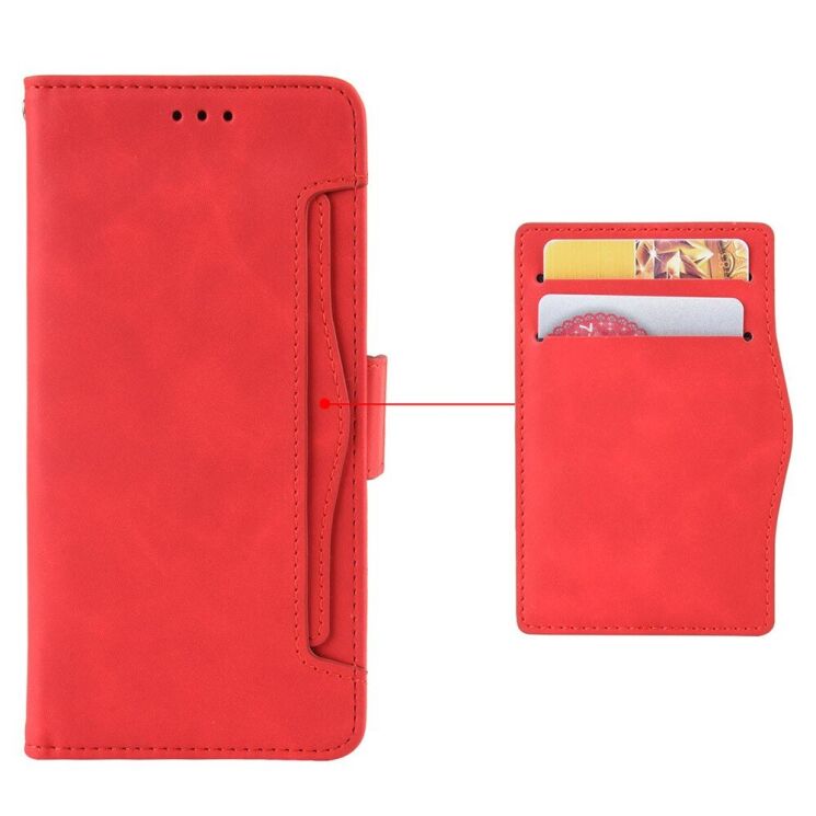 Чехол Deexe Wallet Stand для Blackview Shark 9 - Red: фото 6 из 7
