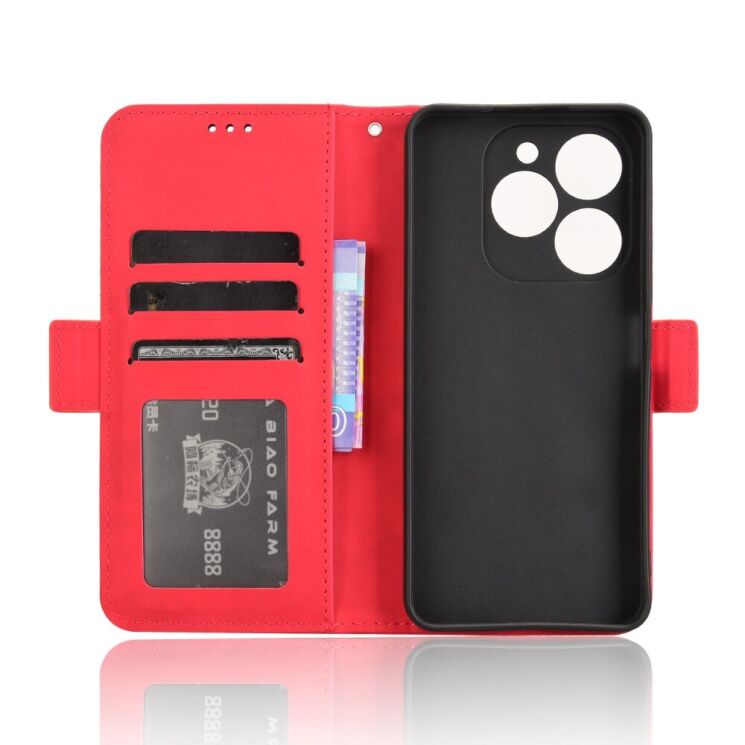 Чехол Deexe Wallet Stand для Blackview Shark 9 - Red: фото 3 из 7