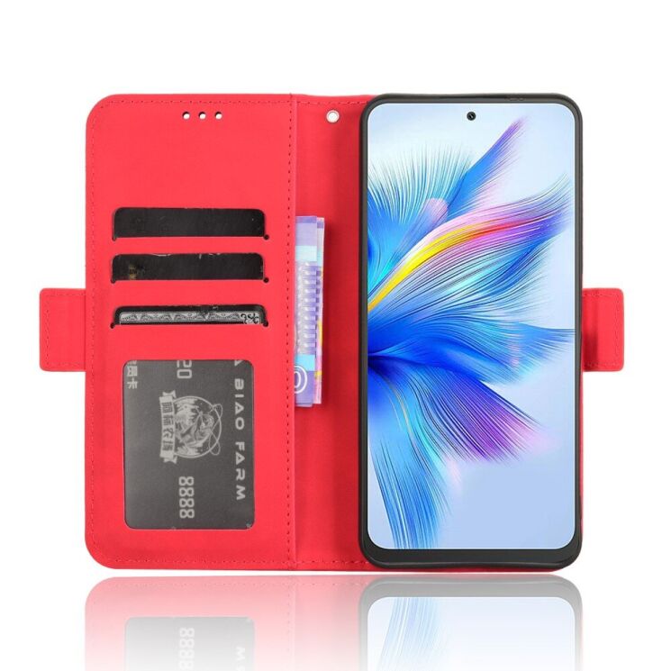 Чехол Deexe Wallet Stand для Blackview Shark 9 - Red: фото 4 из 7