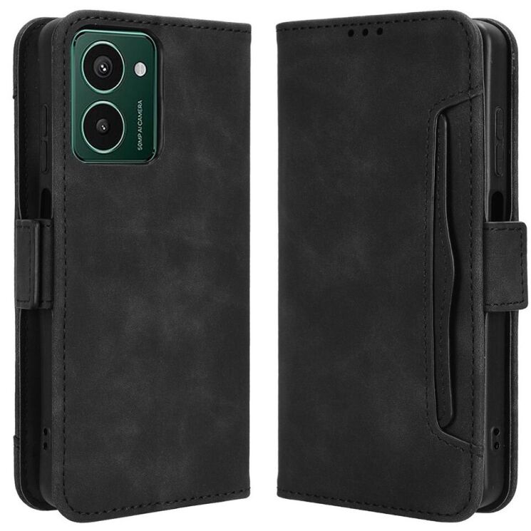 Чехол Deexe Wallet Stand для HMD Pulse / Pulse Pro / Pulse Plus - Black: фото 1 из 7