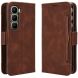 Чохол Deexe Wallet Stand для Infinix Hot 60 Pro - Brown (388007Z). Фото 1 з 15