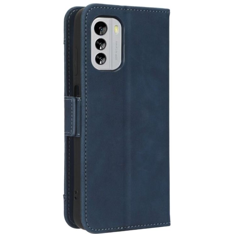 Чехол Deexe Wallet Stand для Nokia G60 - Blue: фото 7 из 8