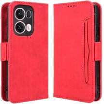 Чехол Deexe Wallet Stand для OPPO Reno 13 Pro 5G - Red: фото 1 из 7