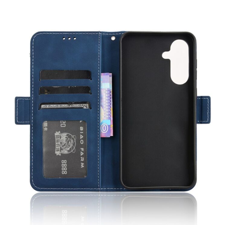 Чехол Deexe Wallet Stand для Samsung Galaxy A56 (A566) - Blue: фото 5 из 7