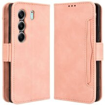 Чехол Deexe Wallet Stand для TECNO Camon 40 (CM5) - Pink: фото 1 из 7