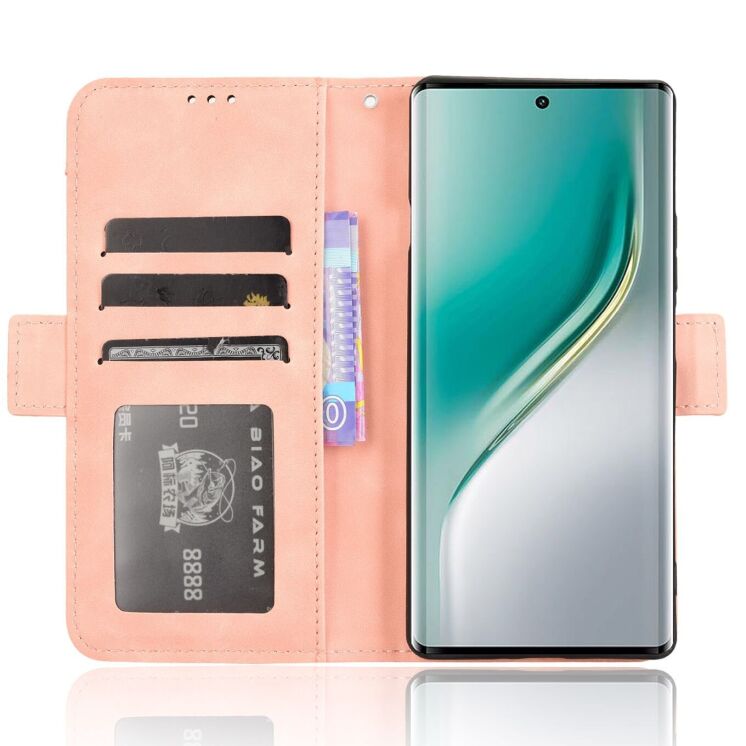 Чехол Deexe Wallet Stand для TECNO Camon 40 (CM5) - Pink: фото 2 из 7