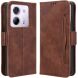 Чехол Deexe Wallet Stand для Xiaomi Poco M7 Pro - Brown (374410Z). Фото 1 из 7