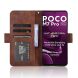 Чехол Deexe Wallet Stand для Xiaomi Poco M7 Pro - Brown (374410Z). Фото 3 из 7