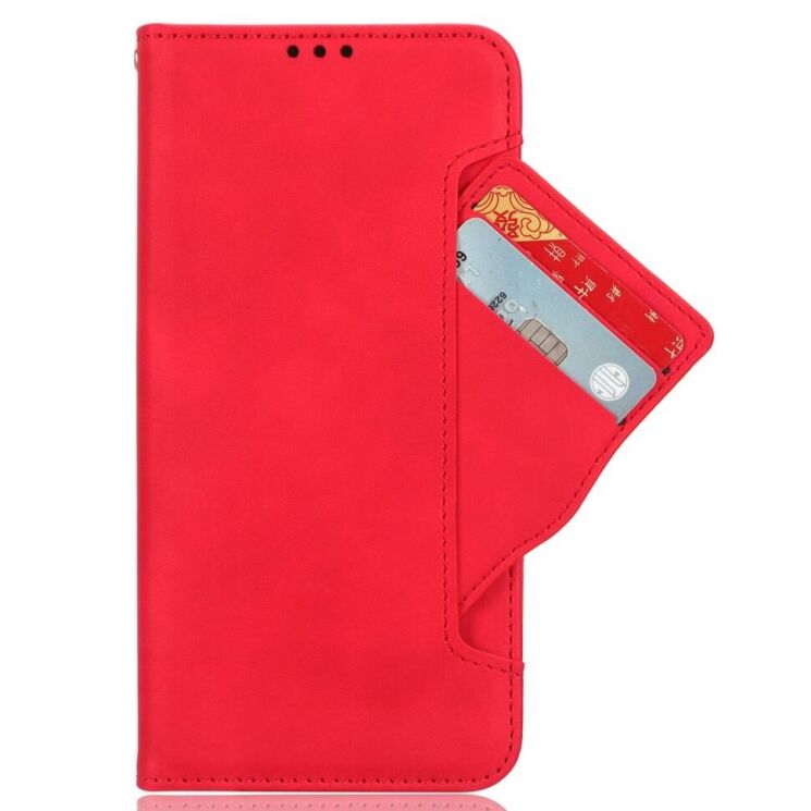 Чехол Deexe Wallet Stand для Xiaomi Redmi A3 - Red: фото 5 из 8