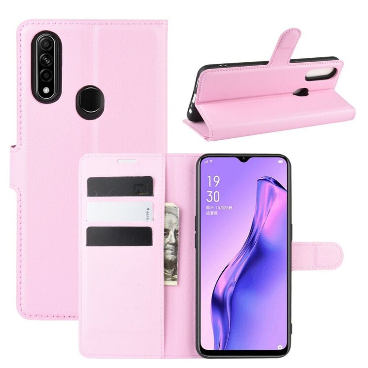 Классический чехол-книжка Deexe Book Type для OPPO A31 - Pink: фото 1 из 6