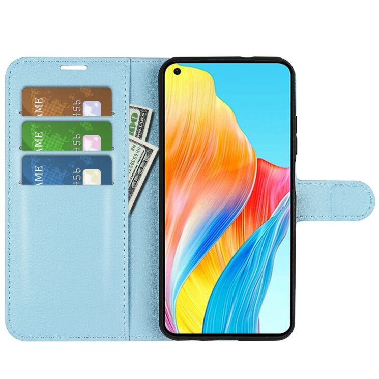 Чехол-книжка Deexe Book Type для OPPO A78 - Blue: фото 2 из 7