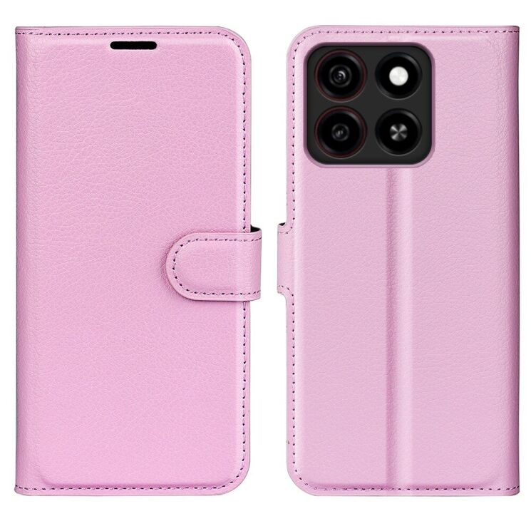 Чехол-книжка Deexe Book Type для ZTE Blade A35 - Pink: фото 1 из 9