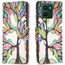 Чехол-книжка Deexe Color Wallet для HMD Pulse Pro - Life Tree: фото 1 из 8