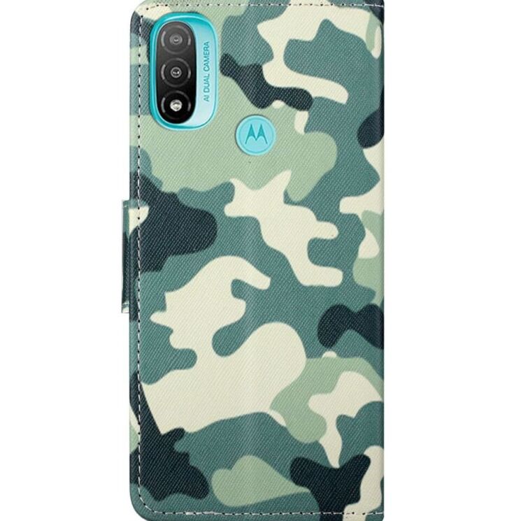 Чехол-книжка Deexe Color Wallet для Motorola Moto E20 / E40 - Camouflage: фото 3 из 7