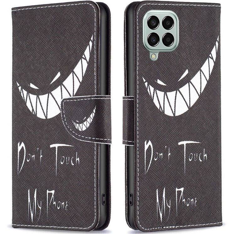 Чехол-книжка Deexe Color Wallet для Samsung Galaxy M33 (M336) - Don't Touch My Phone: фото 2 из 6