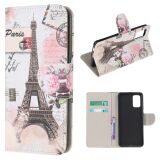 Чехол-книжка Deexe Color Wallet для Samsung Galaxy S20 FE (G780) - Eiffel Tower (251709G)