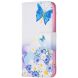 Чехол-книжка Deexe Color Wallet для Samsung Galaxy S22 (S901) - Butterfly and Flowers (296354D). Фото 2 из 8