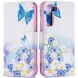 Чехол-книжка Deexe Color Wallet для Samsung Galaxy S22 (S901) - Butterfly and Flowers (296354D). Фото 1 из 8