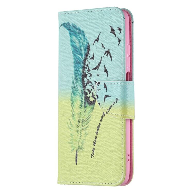 Чехол-книжка Deexe Color Wallet для Xiaomi Redmi 10 / 10 (2022) / 10 Prime - Feather and Birds: фото 3 из 8