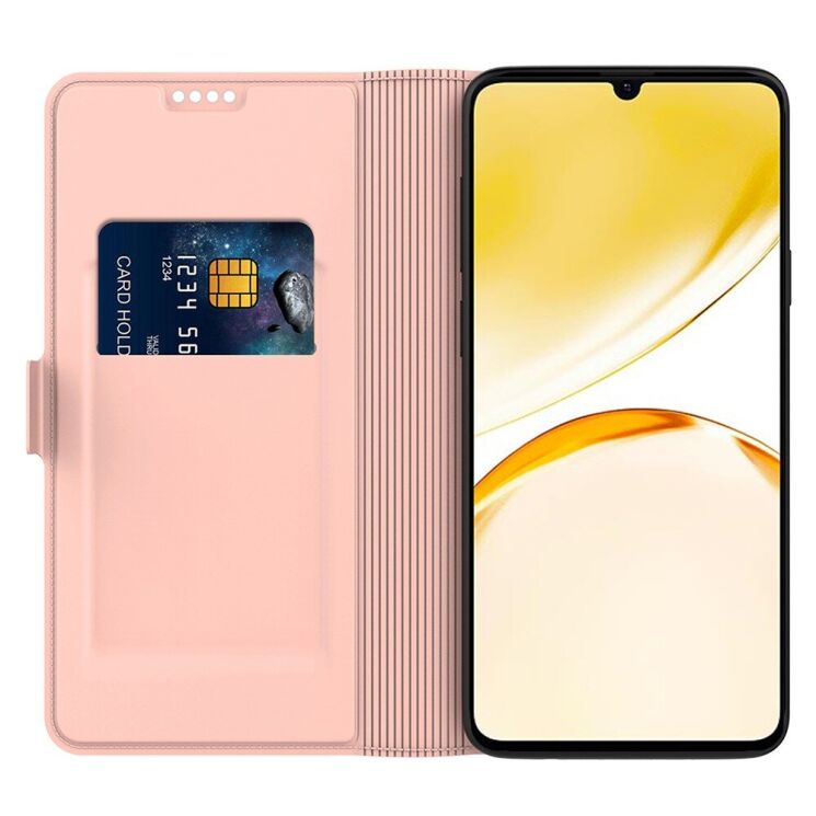 Чехол-книжка Deexe Faro Wallet для Realme GT Neo 6 SE / GT 6T - Rose Gold: фото 2 из 7
