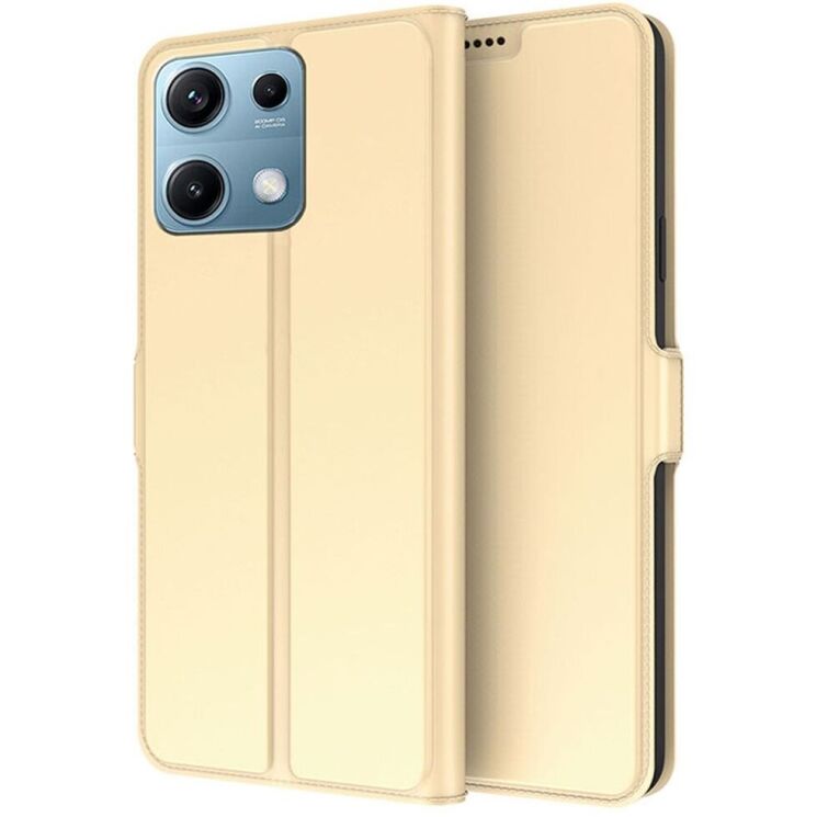 Чохол-книжка Deexe Faro Wallet для Xiaomi Redmi Note 14S - Gold: фото 1 з 6