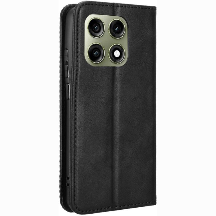 Чохол-книжка Deexe Retro Style для Motorola Edge 70 Pro - Black: фото 8 з 19