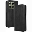 Чехол-книжка Deexe Retro Style для Motorola Edge 70 Pro - Black (412004B)