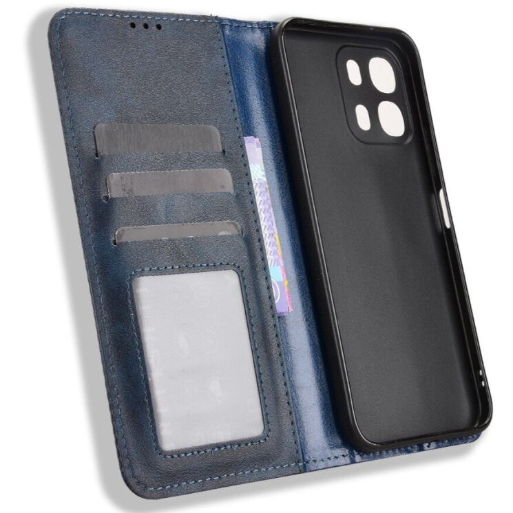 Чохол-книжка Deexe Retro Style для OPPO A6s / A6 - Blue: фото 5 з 19