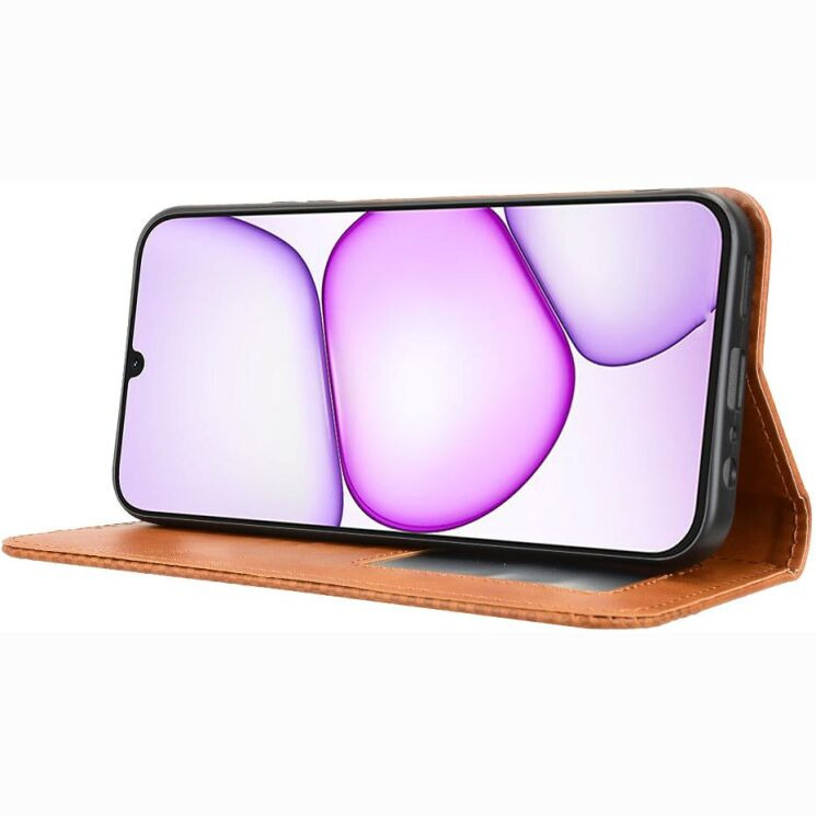 Чохол-книжка Deexe Retro Style для Realme C100i - Brown (412503Z) Чохол-книжка Deexe Retro Style для Realme C100i - Brown: фото 7 з 19