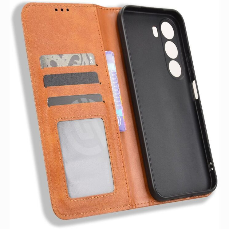 Чохол-книжка Deexe Retro Style для Realme C100i - Brown (412503Z) Чохол-книжка Deexe Retro Style для Realme C100i - Brown: фото 5 з 19