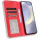 Чехол-книжка Deexe Retro Style для Samsung Galaxy S26 FE - Red (412779R). Фото 6 из 19