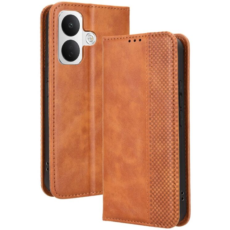 Чохол-книжка Deexe Retro Style для Xiaomi Poco X8 - Brown: фото 1 з 18