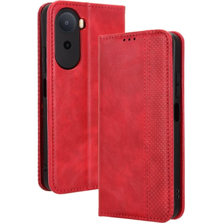 Чехол-книжка Deexe Retro Style для Xiaomi Redmi A7 Pro - Red: фото 7 из 18